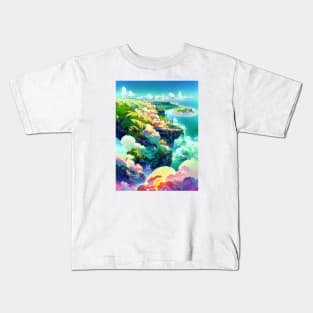 Fantasy Cliffs Kids T-Shirt